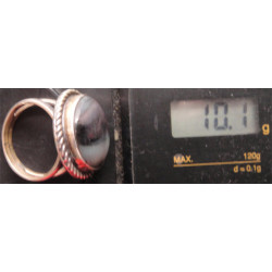 Doğal Taşlı Gümüş Yüzük_1313