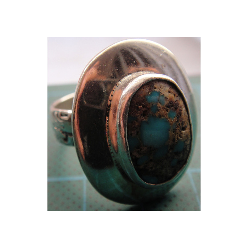 Turkuaz Taşlı Gümüş Yüzük_1314