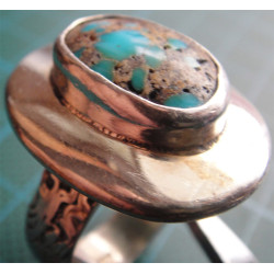 Turkuaz Taşlı Gümüş Yüzük_1314