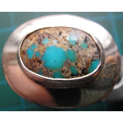 Turkuaz Taşlı Gümüş Yüzük_1314