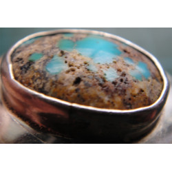 Turkuaz Taşlı Gümüş Yüzük_1314