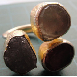 Doğal Taşlı Gümüş Yüzük_1317