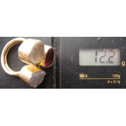 Doğal Taşlı Gümüş Yüzük_1317