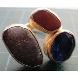 Doğal Taşlı Gümüş Yüzük_1318