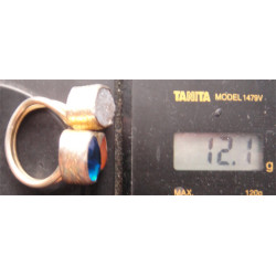 Doğal Taşlı Gümüş Yüzük_1318