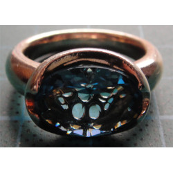 Mavi Taşlı Gümüş Yüzük_1319