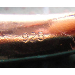 Mavi Taşlı Gümüş Yüzük_1319