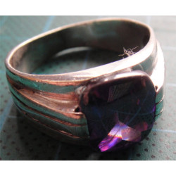 Amatist Taşlı Gümüş Yüzük_1322