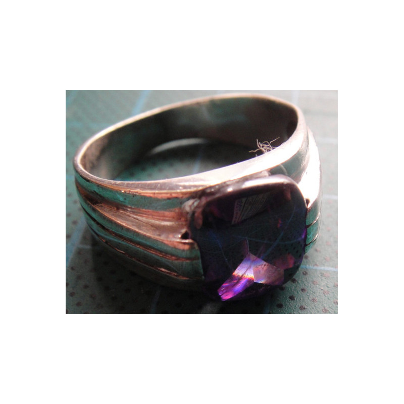 Amatist Taşlı Gümüş Yüzük_1322