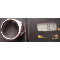 Amatist Taşlı Gümüş Yüzük_1322