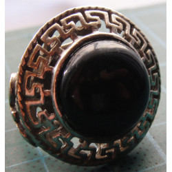 Siyah Taşlı Gümüş Yüzük_1323