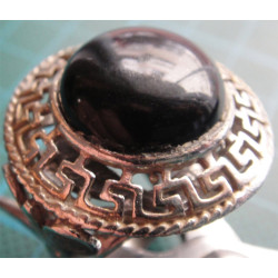 Siyah Taşlı Gümüş Yüzük_1323