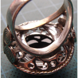 Siyah Taşlı Gümüş Yüzük_1323