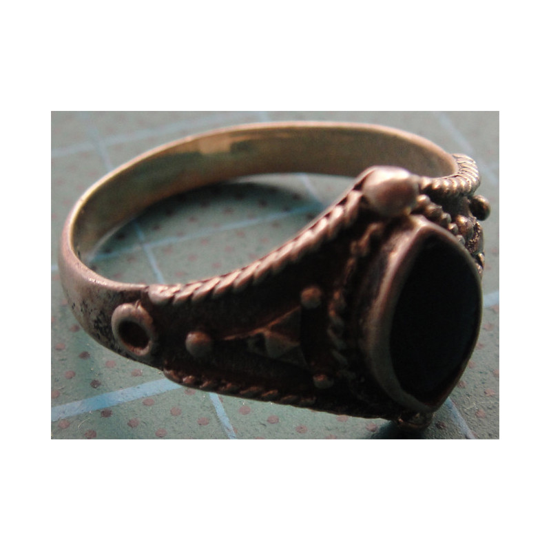 Oltu Taşlı Gümüş Yüzük_1324