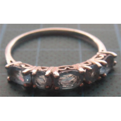 Akuamarin Taşlı Gümüş Yüzük_1330