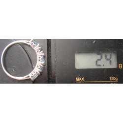 Akuamarin Taşlı Gümüş Yüzük_1330