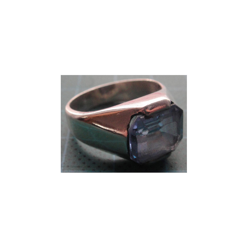 Akuamarin Taşlı Gümüş Yüzük_1331