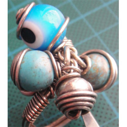 Nazar Boncuklu Gümüş Yüzük_1338