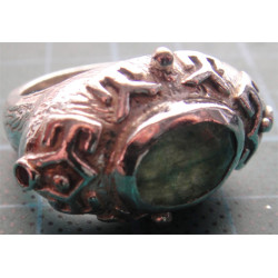 Doğal Taşlı Gümüş Yüzük_1342