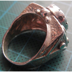 Yakut Taşlı Gümüş Yüzük_1344