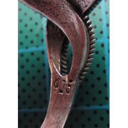 Siyah Taşlı İri Boy Gümüş Yüzük_1346