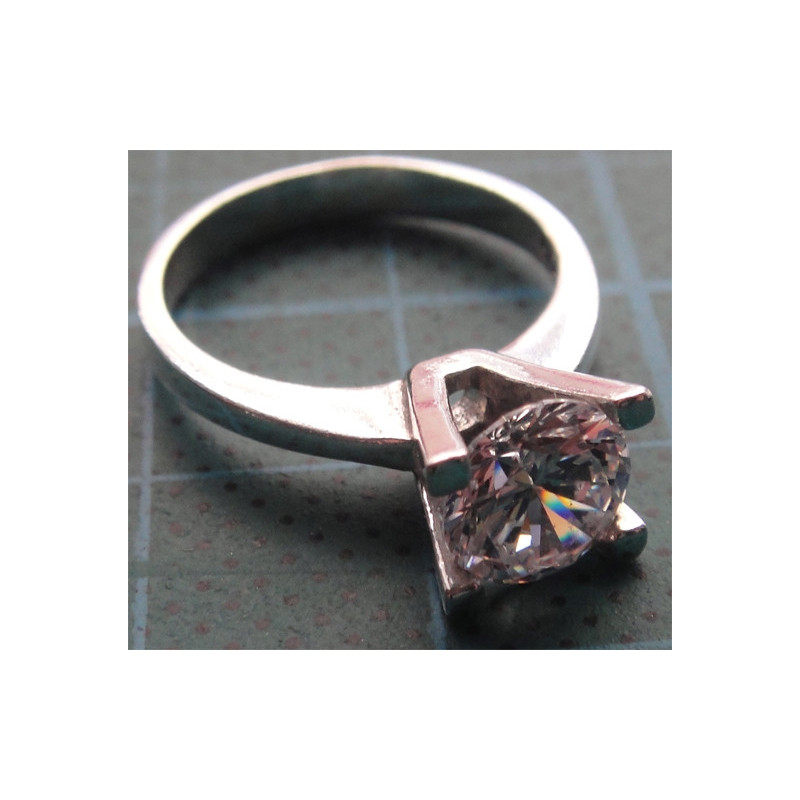 Tek Taş Gümüş Yüzük_1348