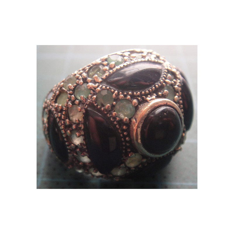 Siyah Taşlı Gümüş Yüzük_1349