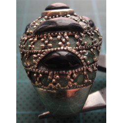 Siyah Taşlı Gümüş Yüzük_1349