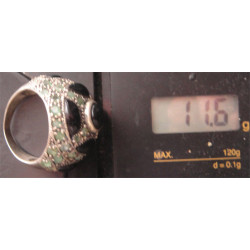 Siyah Taşlı Gümüş Yüzük_1349