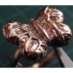 Kelebek Figürlü Gümüş Yüzük_1353