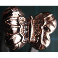 Kelebek Figürlü Gümüş Yüzük_1353