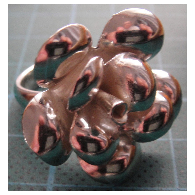 Çiçek Desenli Gümüş Yüzük_1354