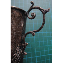 Tuğralı Osmanlı Gümüş Bardak_01