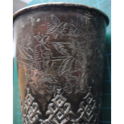 Tuğralı Osmanlı Gümüş Bardak_01