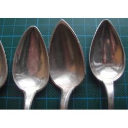 6 Adet Osmanlı Tuğralı Gümüş Tatlı Kaşığı_406