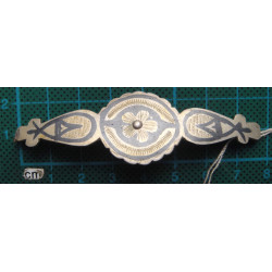 Savatlı Gümüş Saç Tokası_4