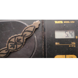 Savatlı Gümüş Saç Tokası_8