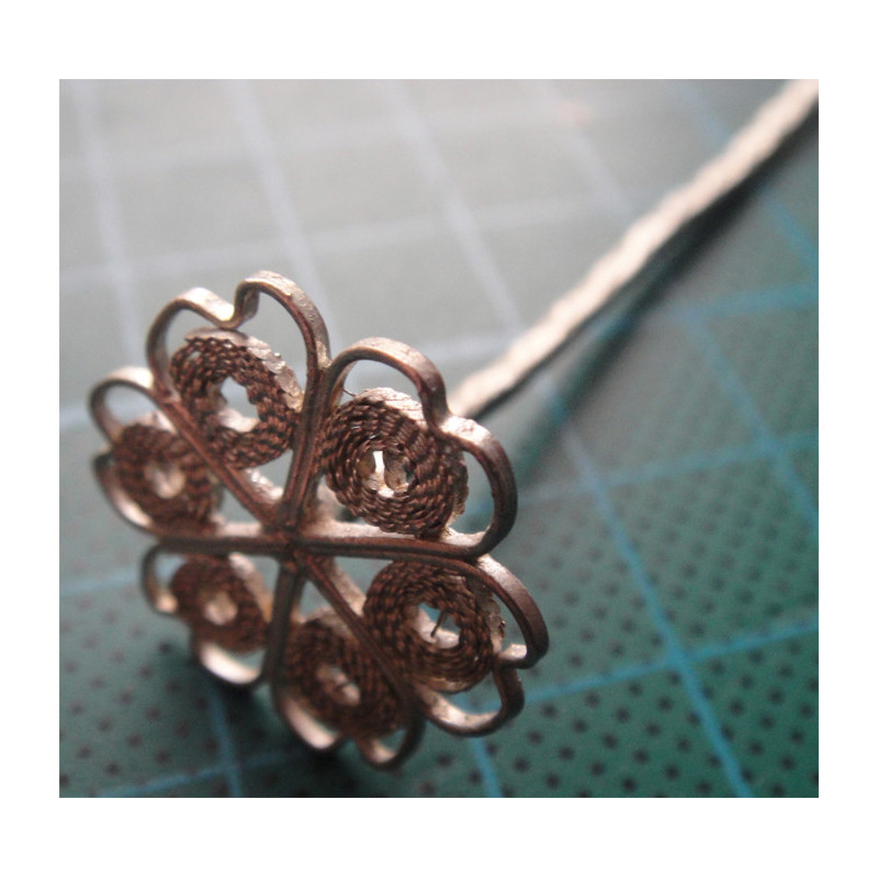 Telkari İşçilikli Gümüş Saç Tokası_23