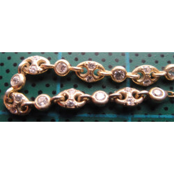 Zirkon Taşlı Gemici Halat Gümüş Bileklik_811