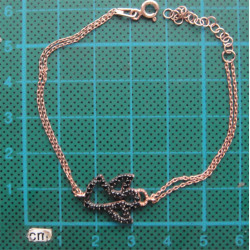 Melek Figürlü Gümüş Bileklik_812