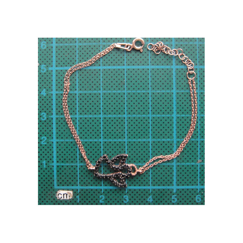 Melek Figürlü Gümüş Bileklik_812