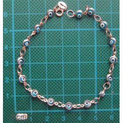 Nazar Boncuklu Gümüş Bileklik_814