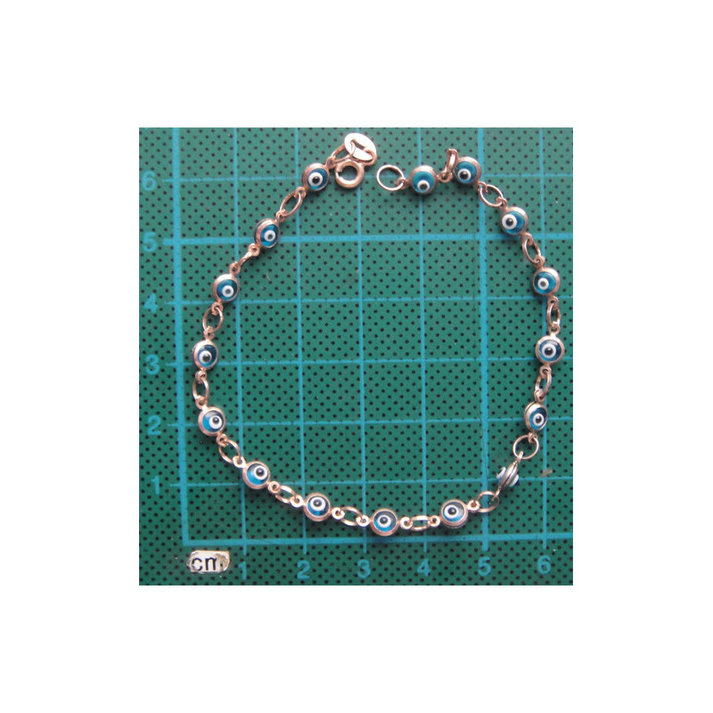 Nazar Boncuklu Gümüş Bileklik_814