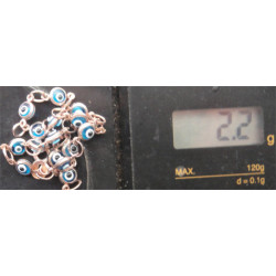 Nazar Boncuklu Gümüş Bileklik_814