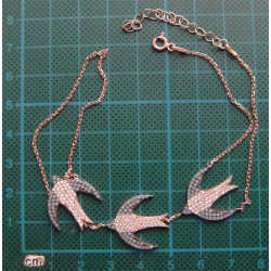 Kırlangıç Kuşu Gümüş Bileklik_821