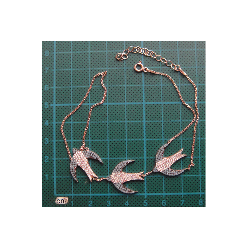 Kırlangıç Kuşu Gümüş Bileklik_821