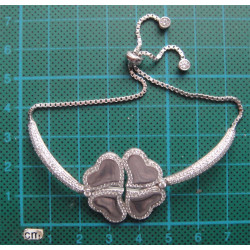 4 Yapraklı Yonca Gümüş Bileklik_824