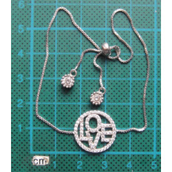 LOVE Yazılı Gümüş Bileklik_826