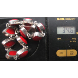 Doğal Taşlı Gümüş Bileklik_829