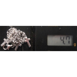 Zirkon Taşlı Haçlı Gümüş Bileklik_845